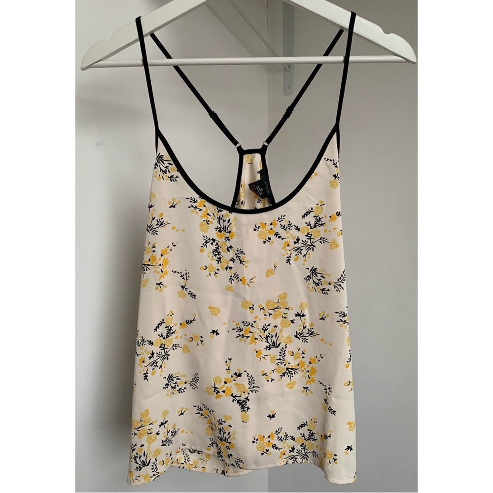 J. Crew • M • In Budding Floral Print Scoop Neck Camisole Tank Top